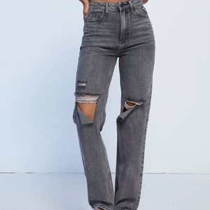 PacSun Washed Black Ripped '90s Boyfriend Jeans